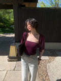 KELIFAN Stretch Slim Tube Top Cardigan Two-piece Set
