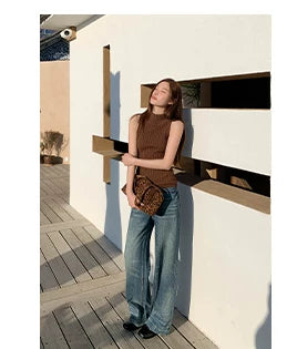 KANO Vintage Cat Whiskers Straight Jeans