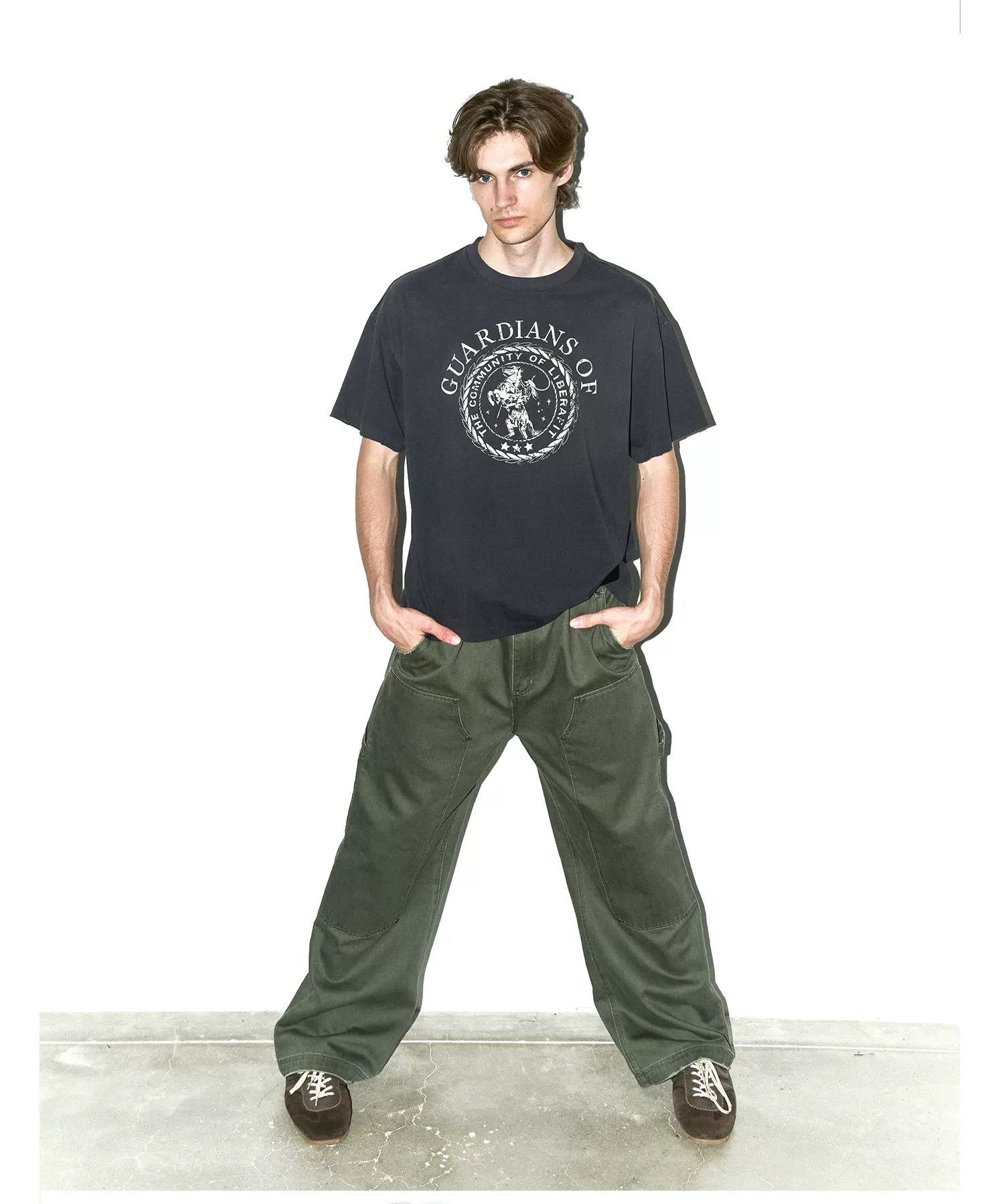 LIBERAFIT Hand Drawn Badge Loose Tee