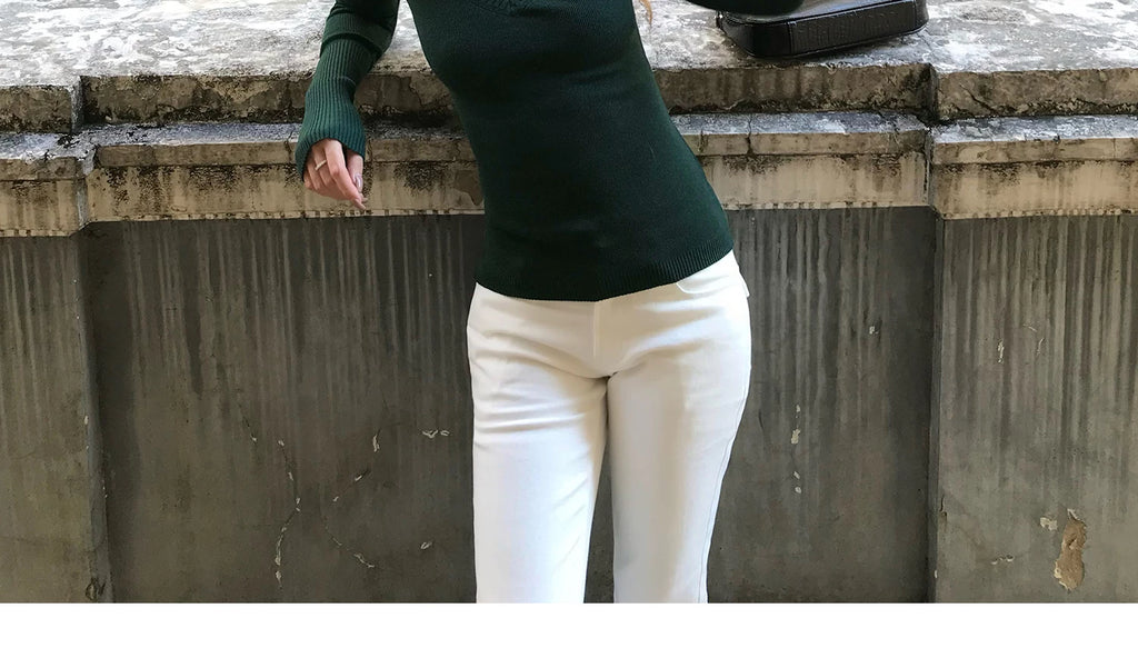 Audwyn Wool-blend V-neck Slim-knit Sweater