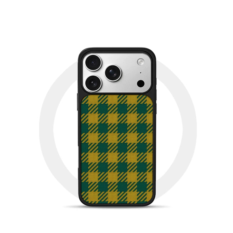 Pbcase Yellow and Green Square High-end Apple Phone Case