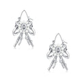 1JINN Vintage Bow Pearl Flower Earrings