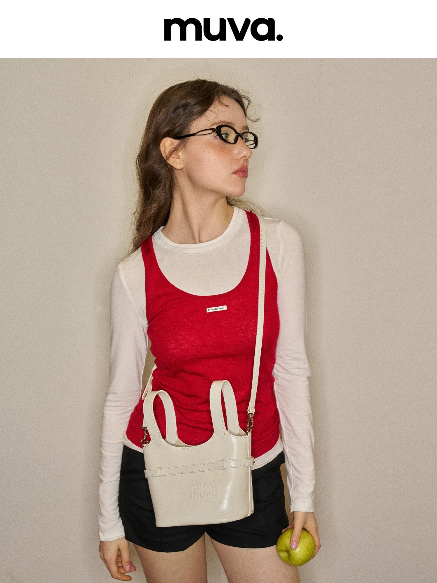 MUVA Leather Commuter Premium Sense Lazy Bucket Bag