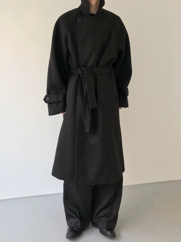 COLN Loose Lace-up Coat