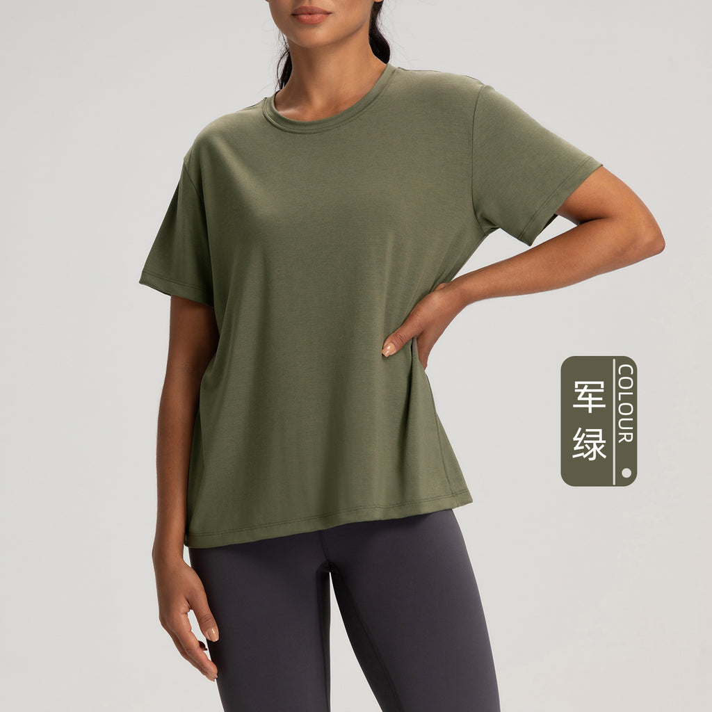 Athena Lulu Crew Neck Naked Breathable Tee