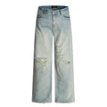 11KN Retro Loose and Thin Wide-leg Casual Jeans