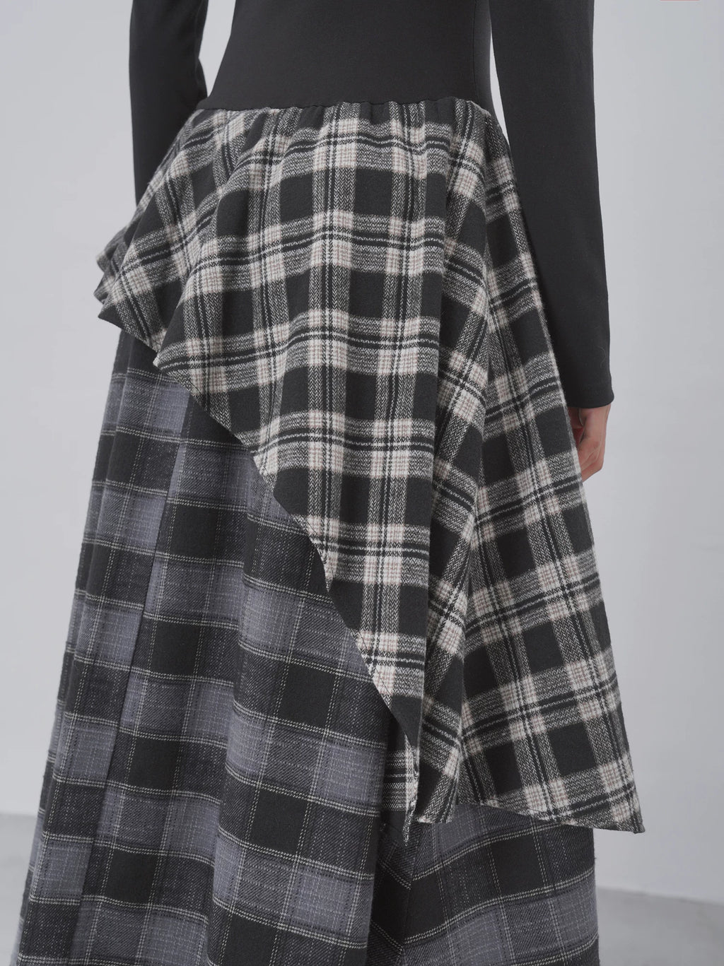 EIGHTHMONTH Checked Irregular Dress