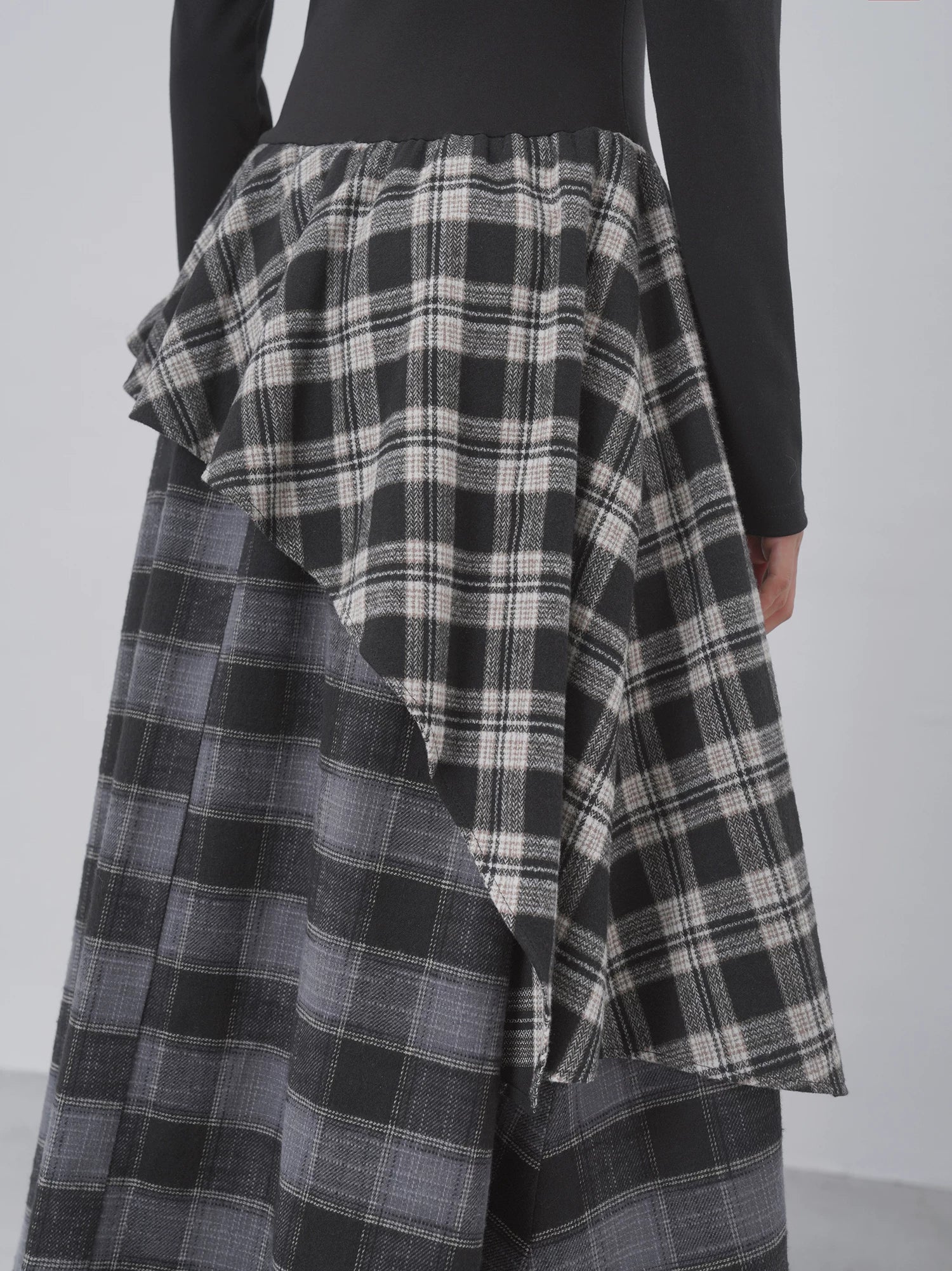 EIGHTHMONTH Checked Irregular Dress