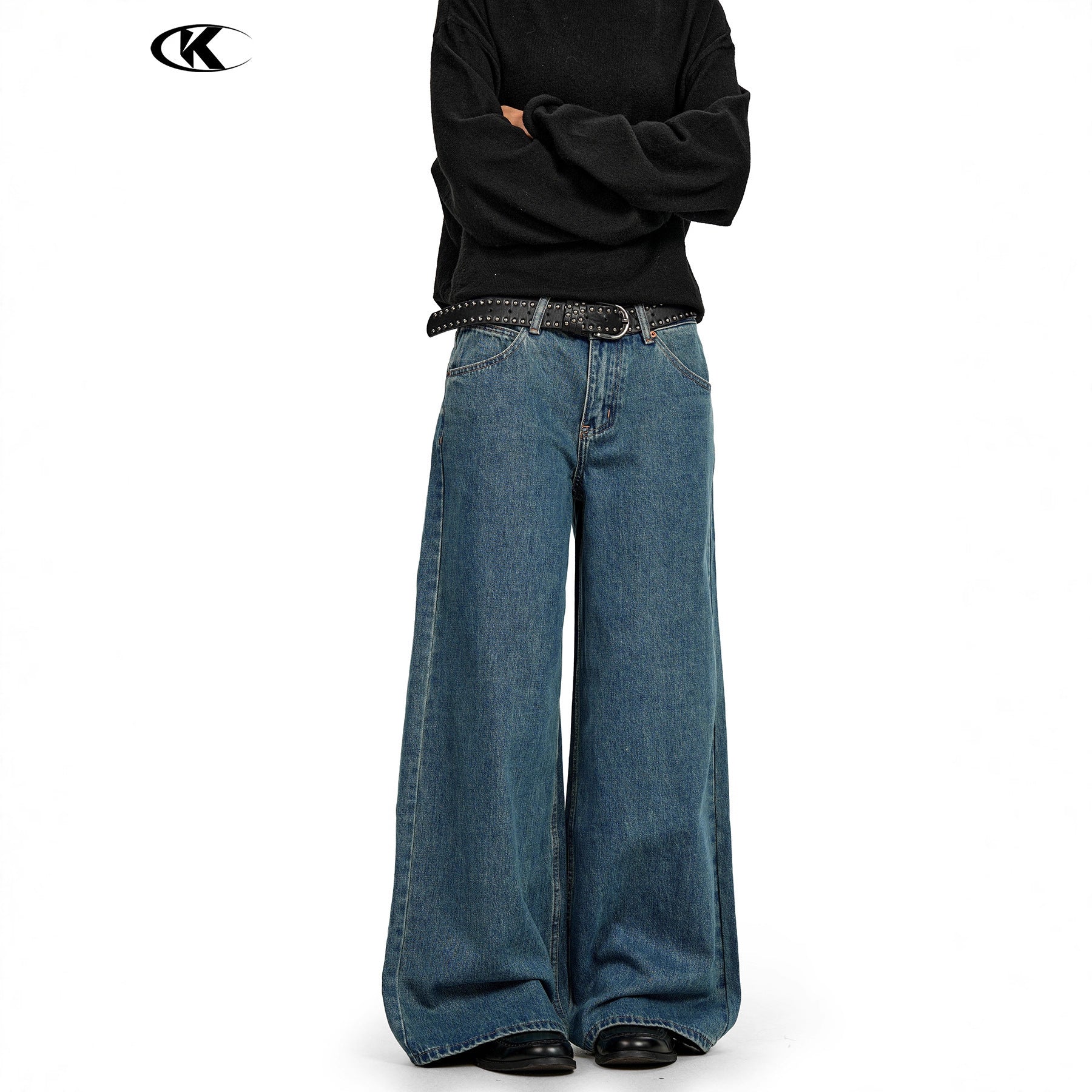 11KN Straight Loose Wide Leg Jeans