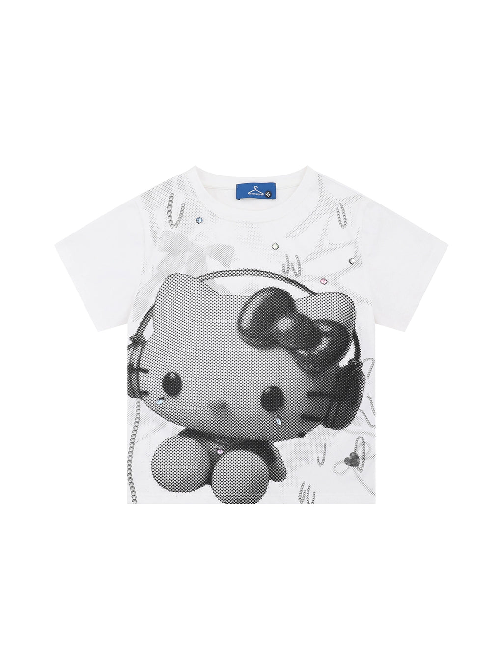 EZEK Cartoon Cat Print Slim Tee