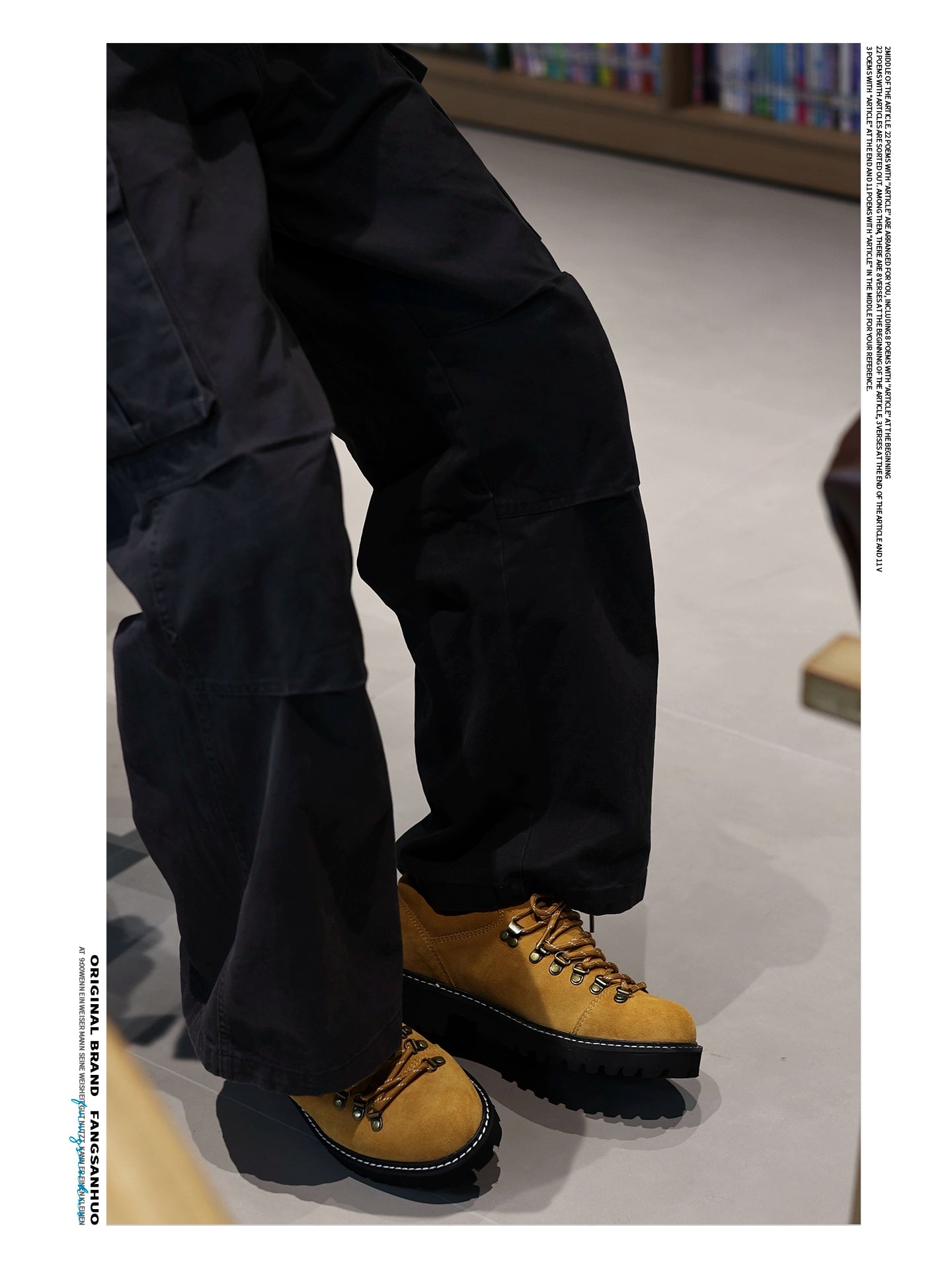 FANGSANHUO Retro Low-top Workwear Shoes
