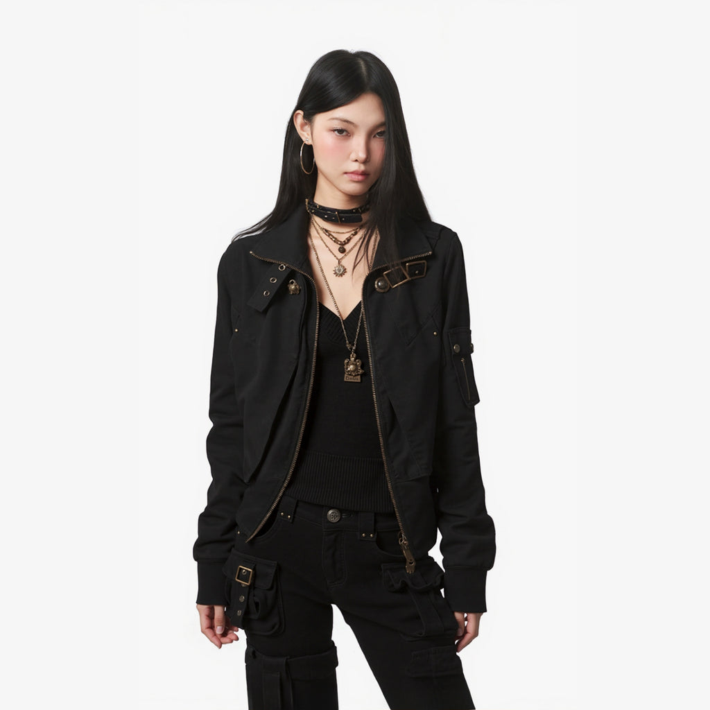 RHNDE Vintage Irregular Loose Short Jacket