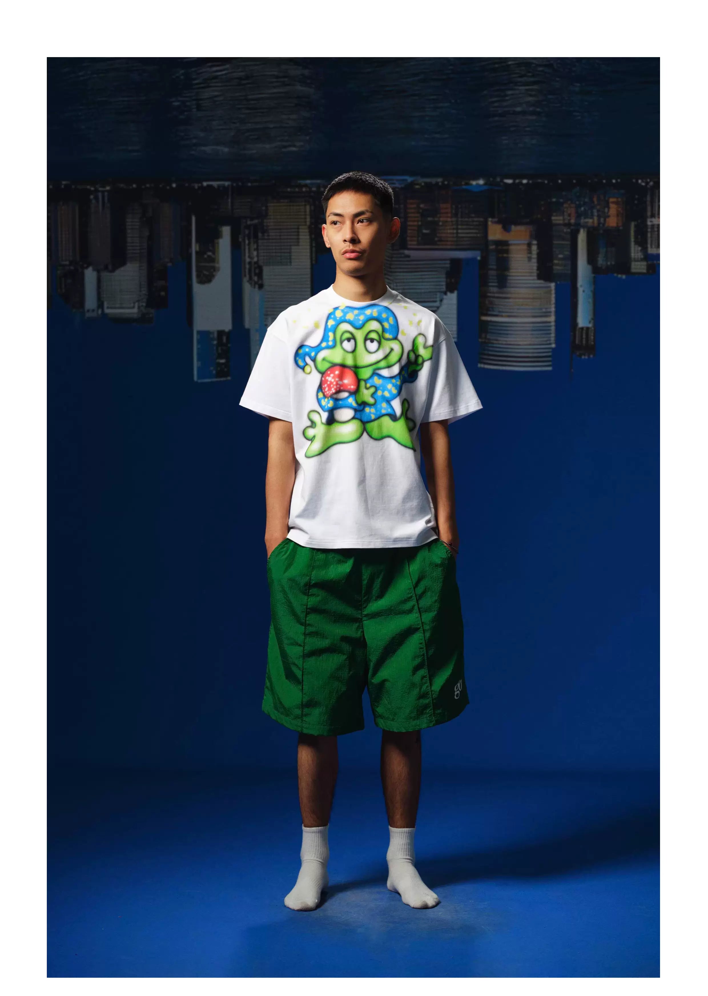 WebSurfGroup Frog Printing Fun Printing Casual Tee