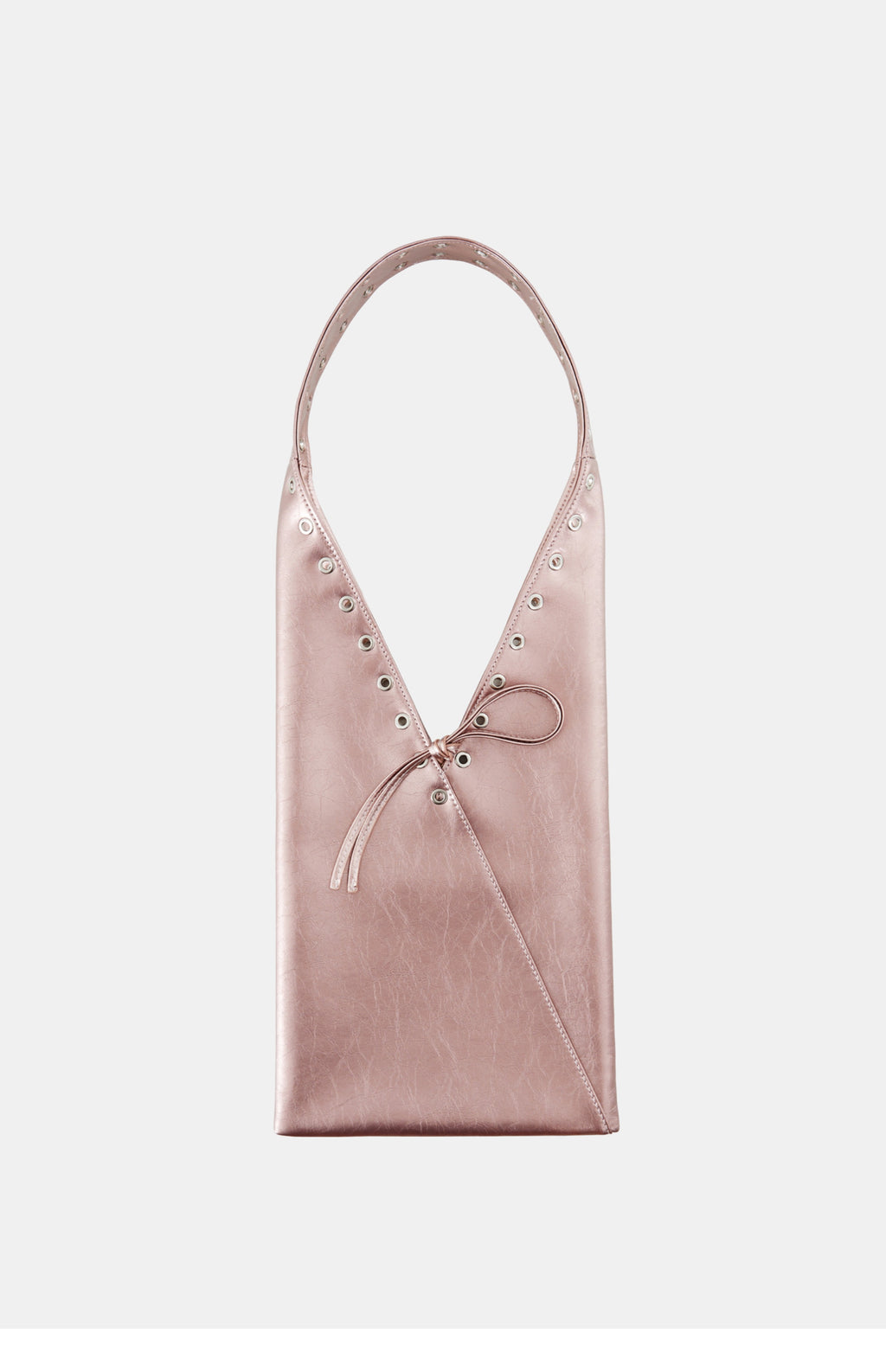 DirtySix Cow Split Leather trotro triangle vaporwave punk bag