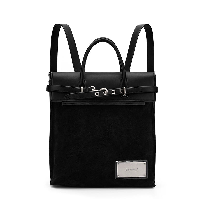 SmoSmos Suede Commuter Backpack