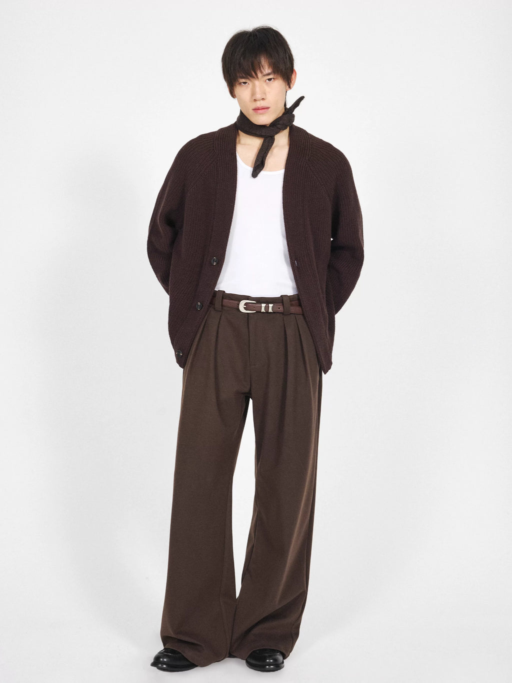 Stay The Night Thick Knit V-neck Sweatercardigan