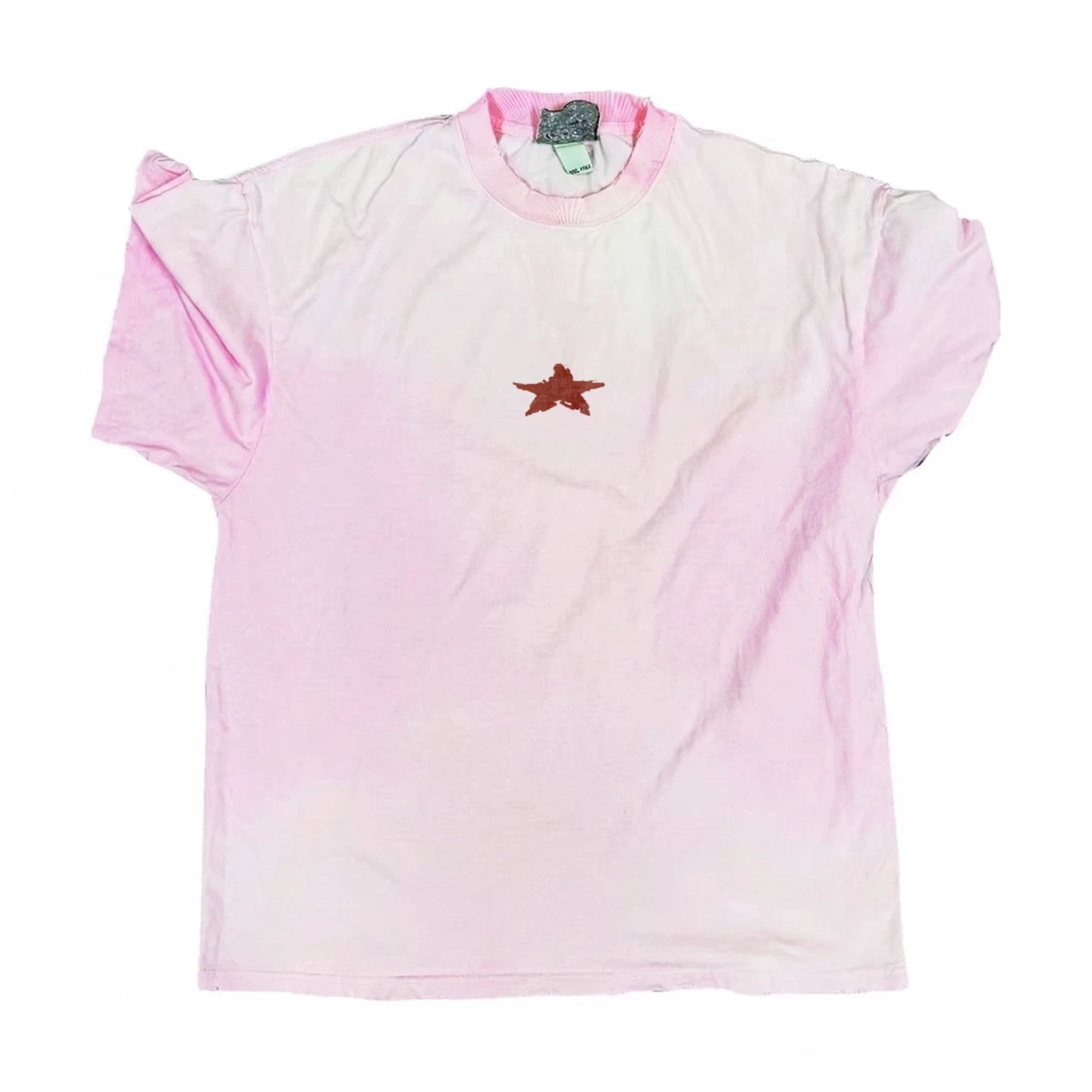 SHIBU Irregular Gradual Change Color Printing Tee