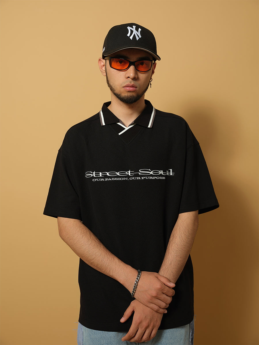 ComicTree C.t soul polo collar short Sleeve Tee