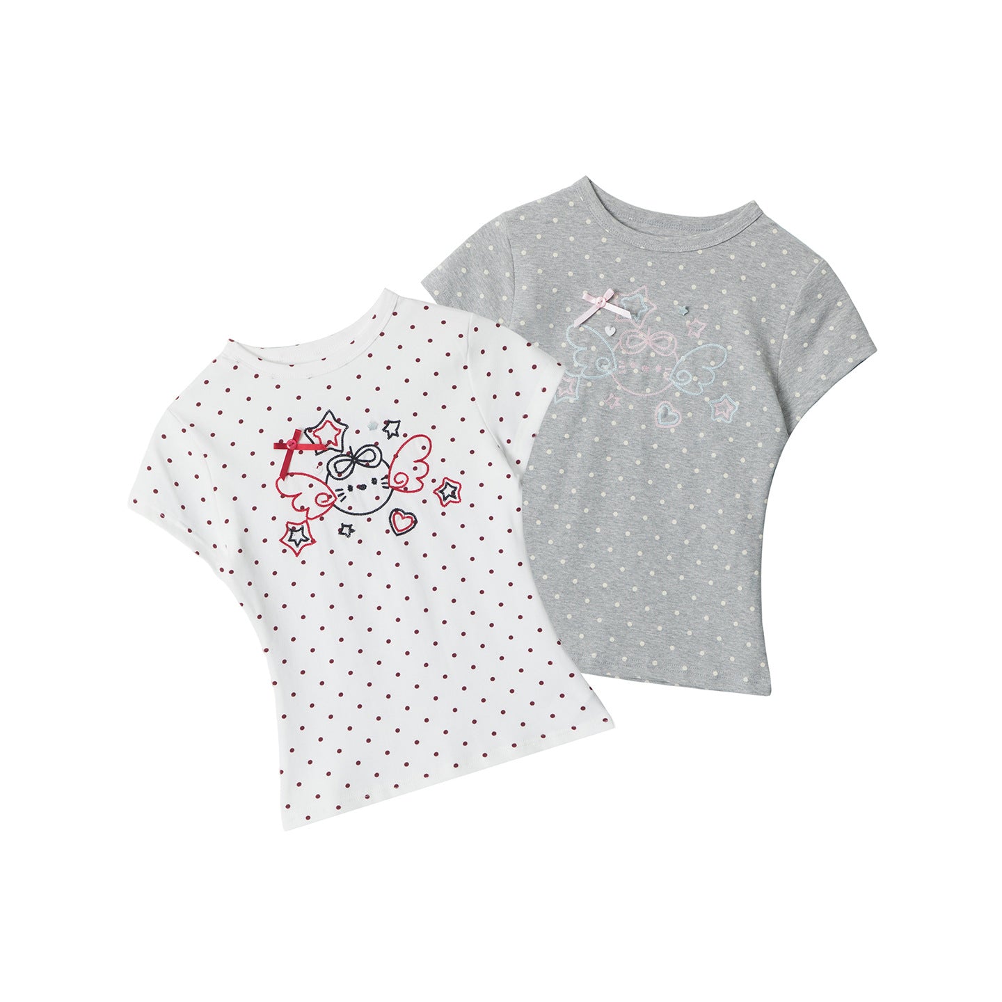HeyHenry Polka Dot Slim Slim Versatile Tee