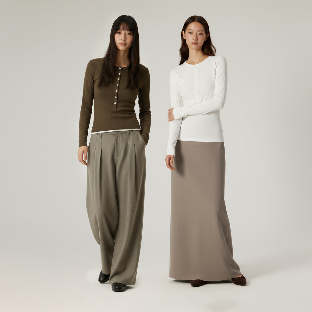 Inflation women Henly Skinny Modal Long Sleeve tee