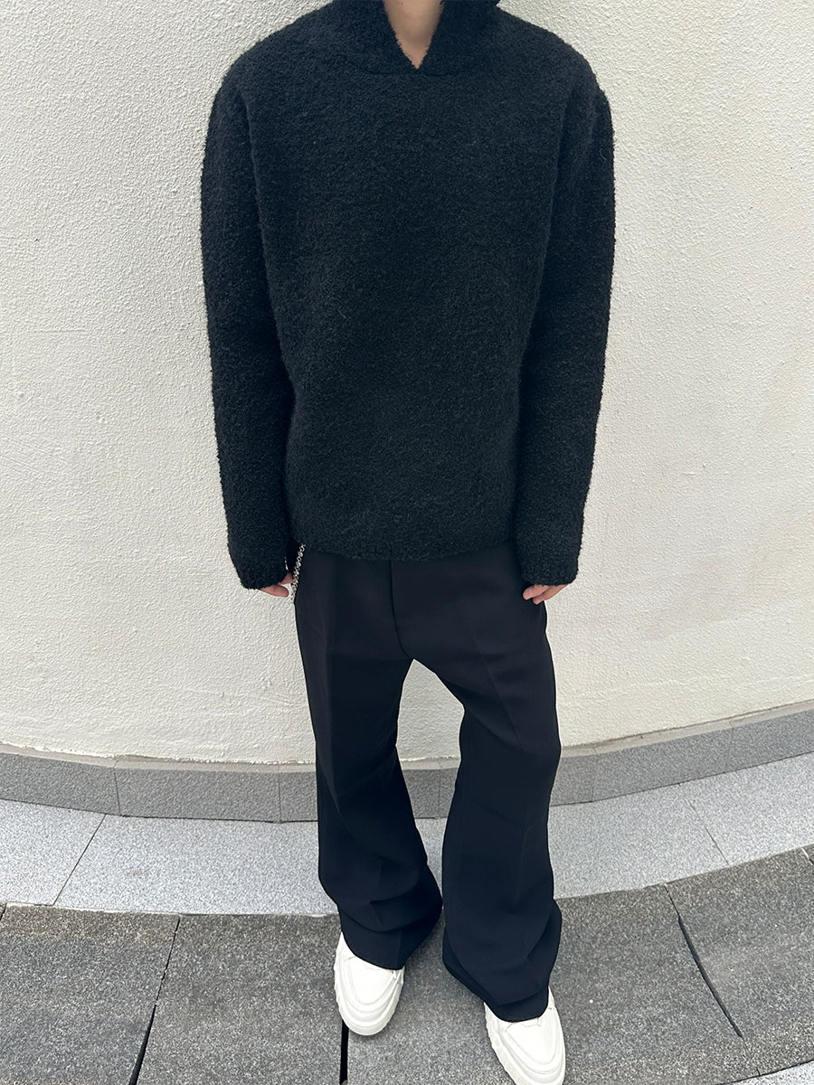 BRG Lazy Commuter Hooded Knitted Sweater Hoodie