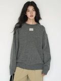 EIGHTHMONTH Lazy Style Crew Neck Pullover Loose Knitted Sweater