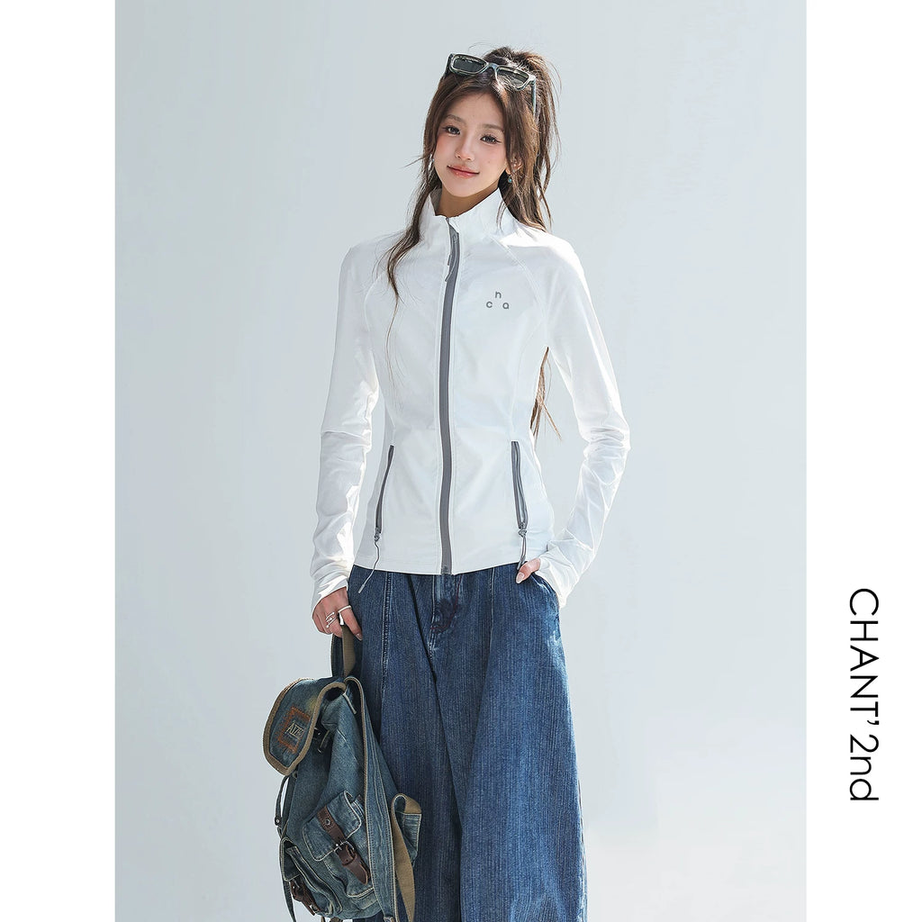 CHANT2nd Slim-fit Stand-up Collar Sunscreen Jacket