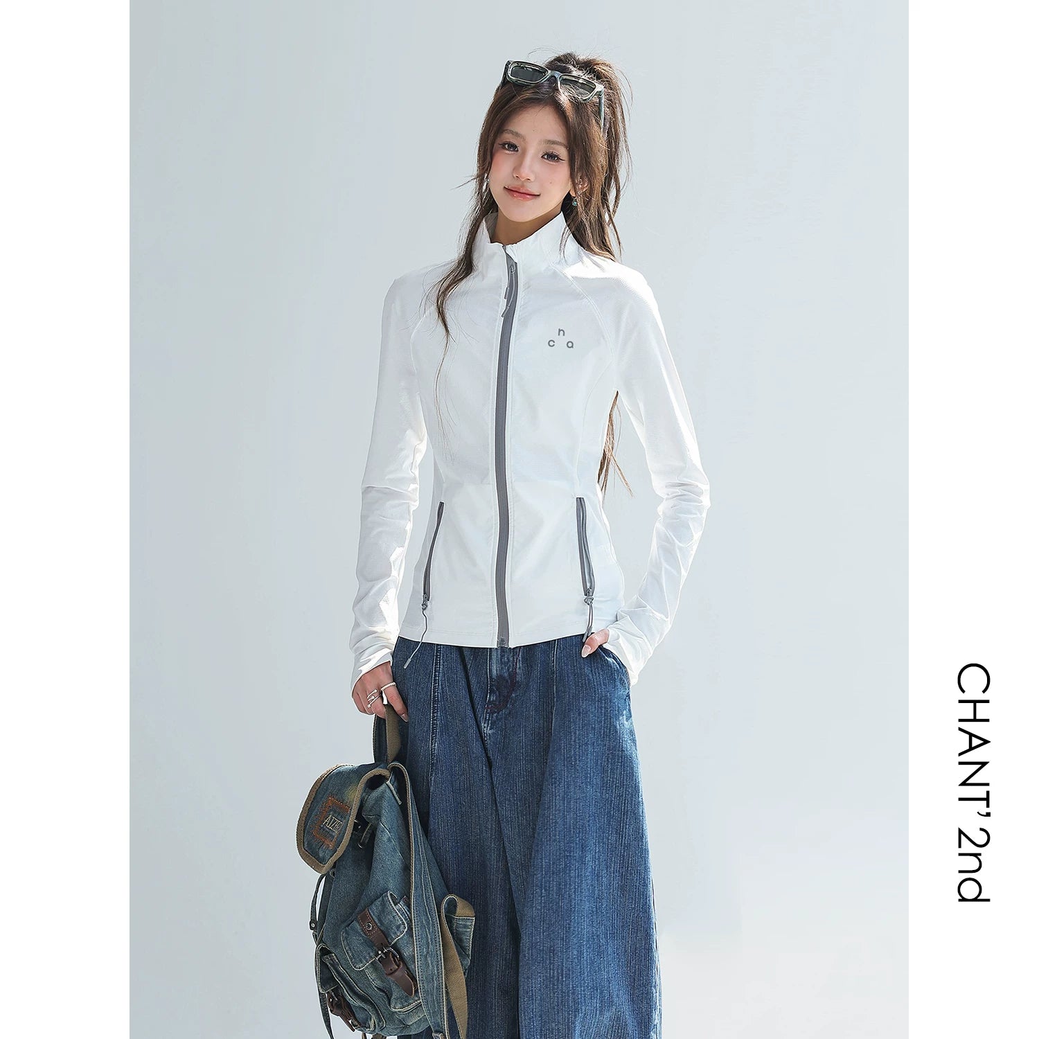 CHANT2nd Slim-fit Stand-up Collar Sunscreen Jacket