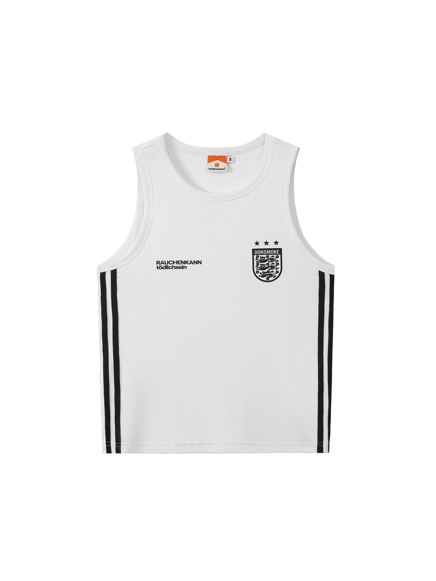 DONSMOKE Football Striped Basic Vest