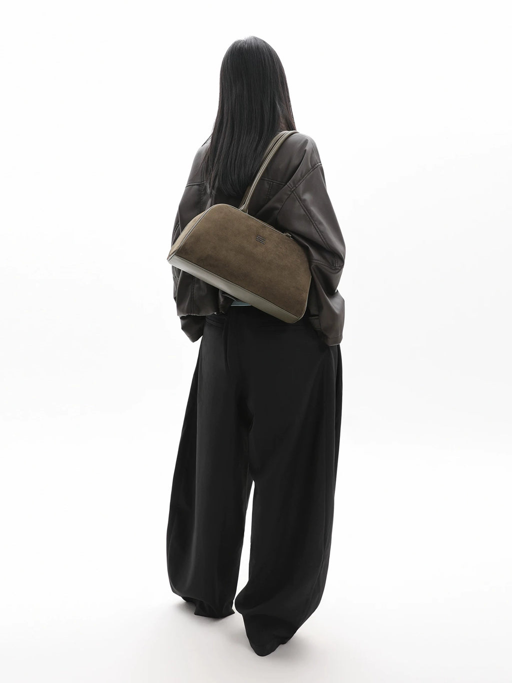 JANDRESS Suede Simple Shoulder Bag