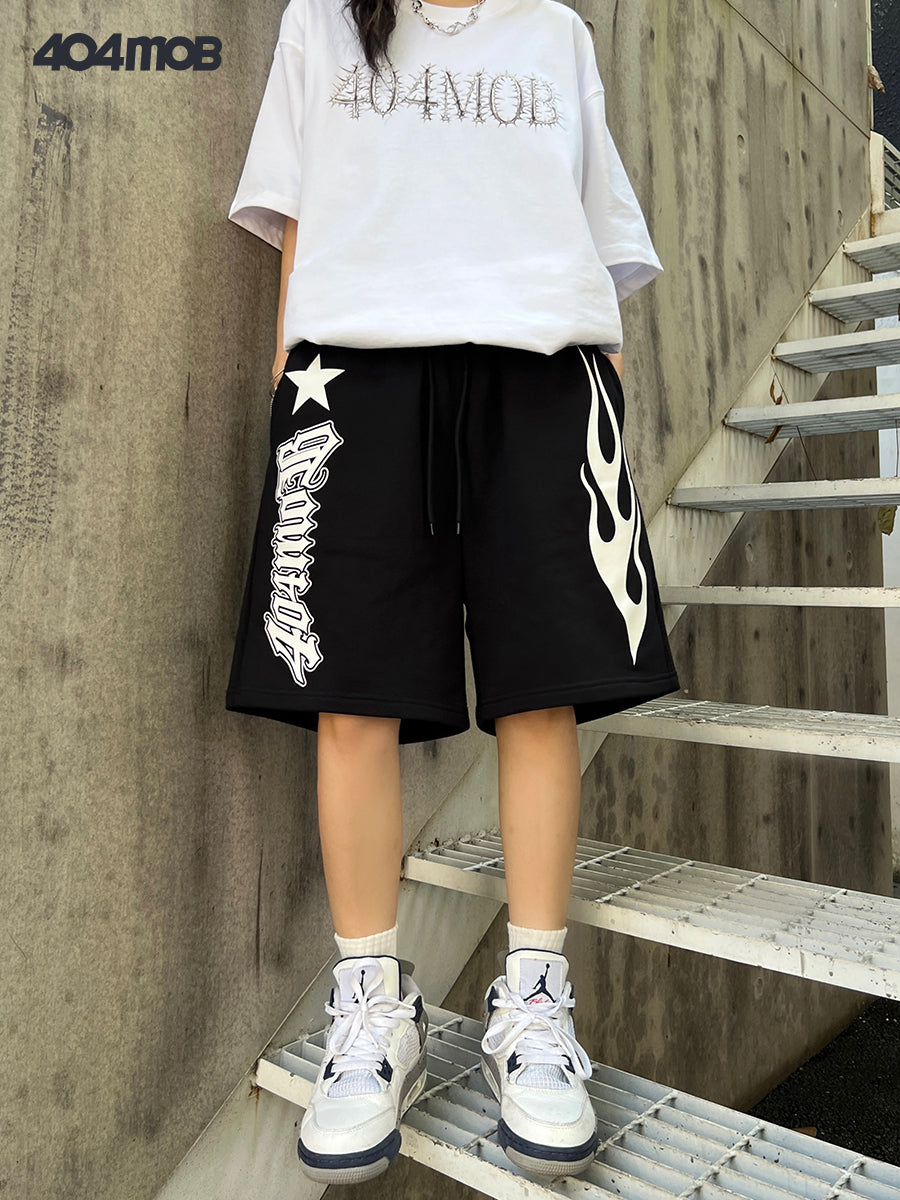 404MOB black star basketball Shorts