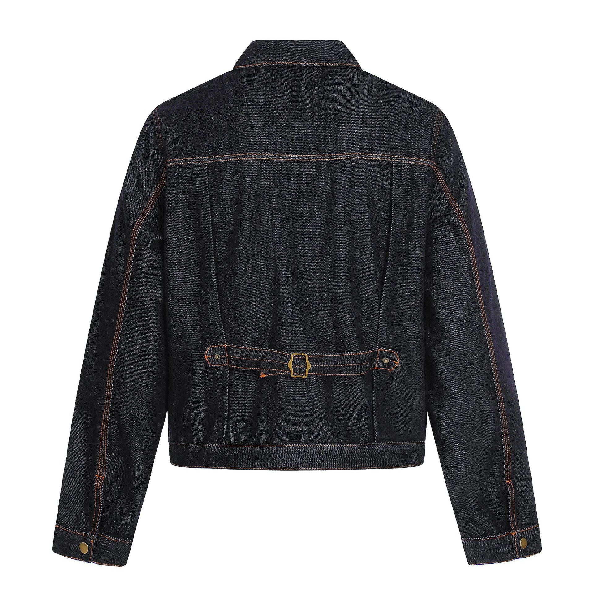 11KN Vintage Denim Lapel Jacket