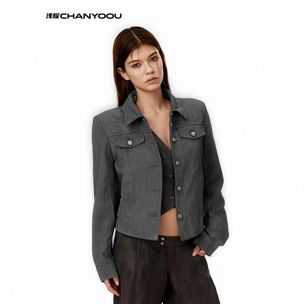 CHANYOOU Vintage Shoulder Jacket