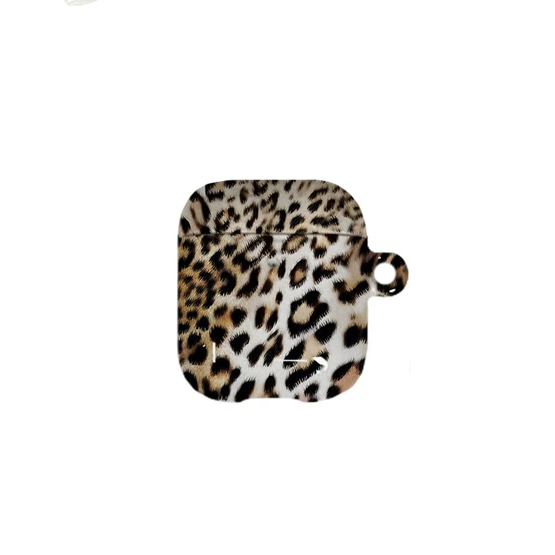 Pbcase Retro Leopard Print Apple Earphone Case