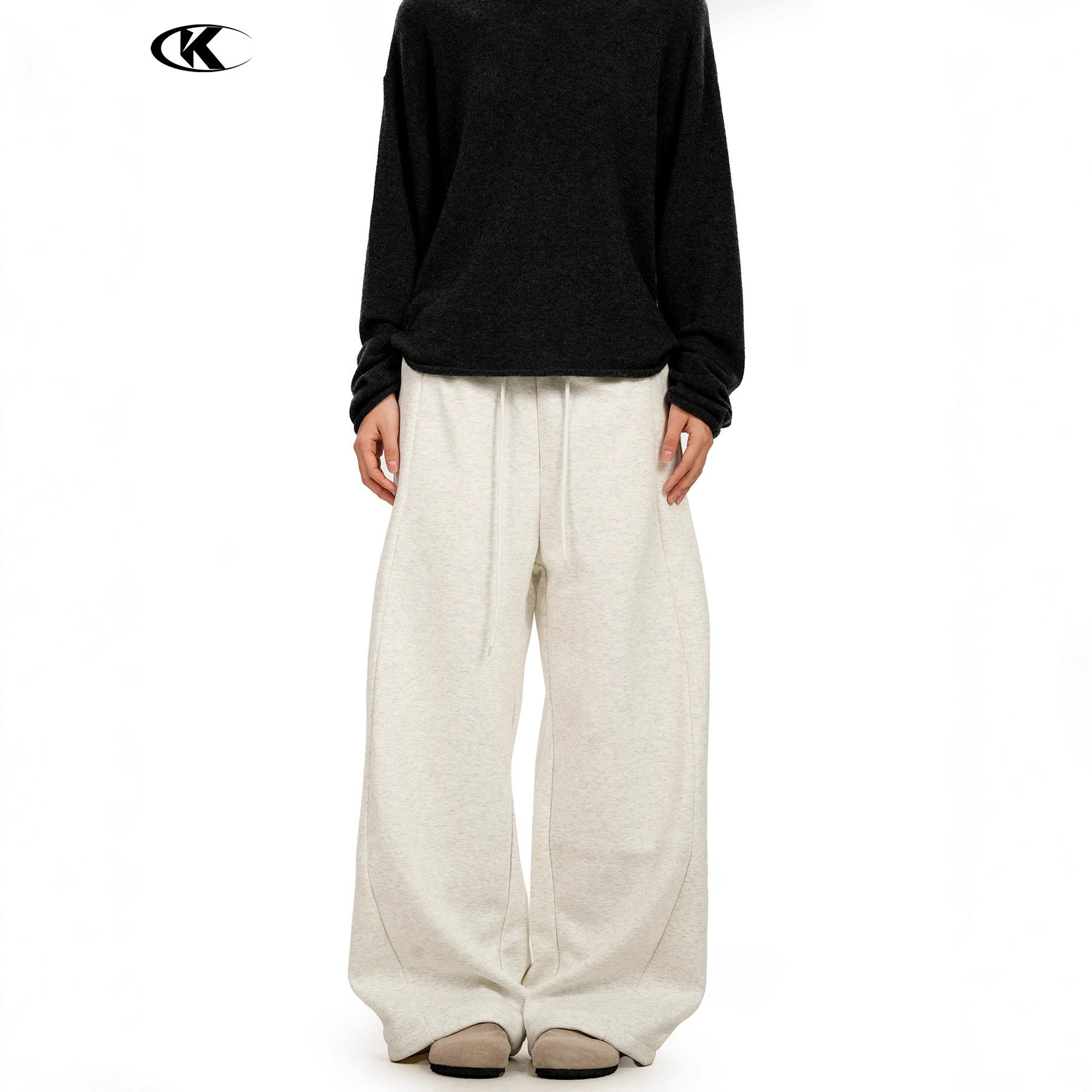 11KN wide-leg retro casual sweatpants