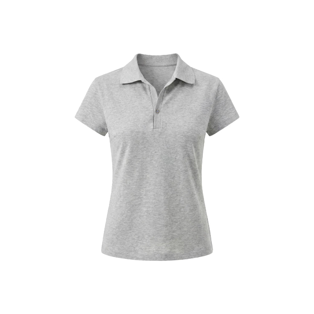 Sameuoo Lapel, Shoulder-length Slimming Tee