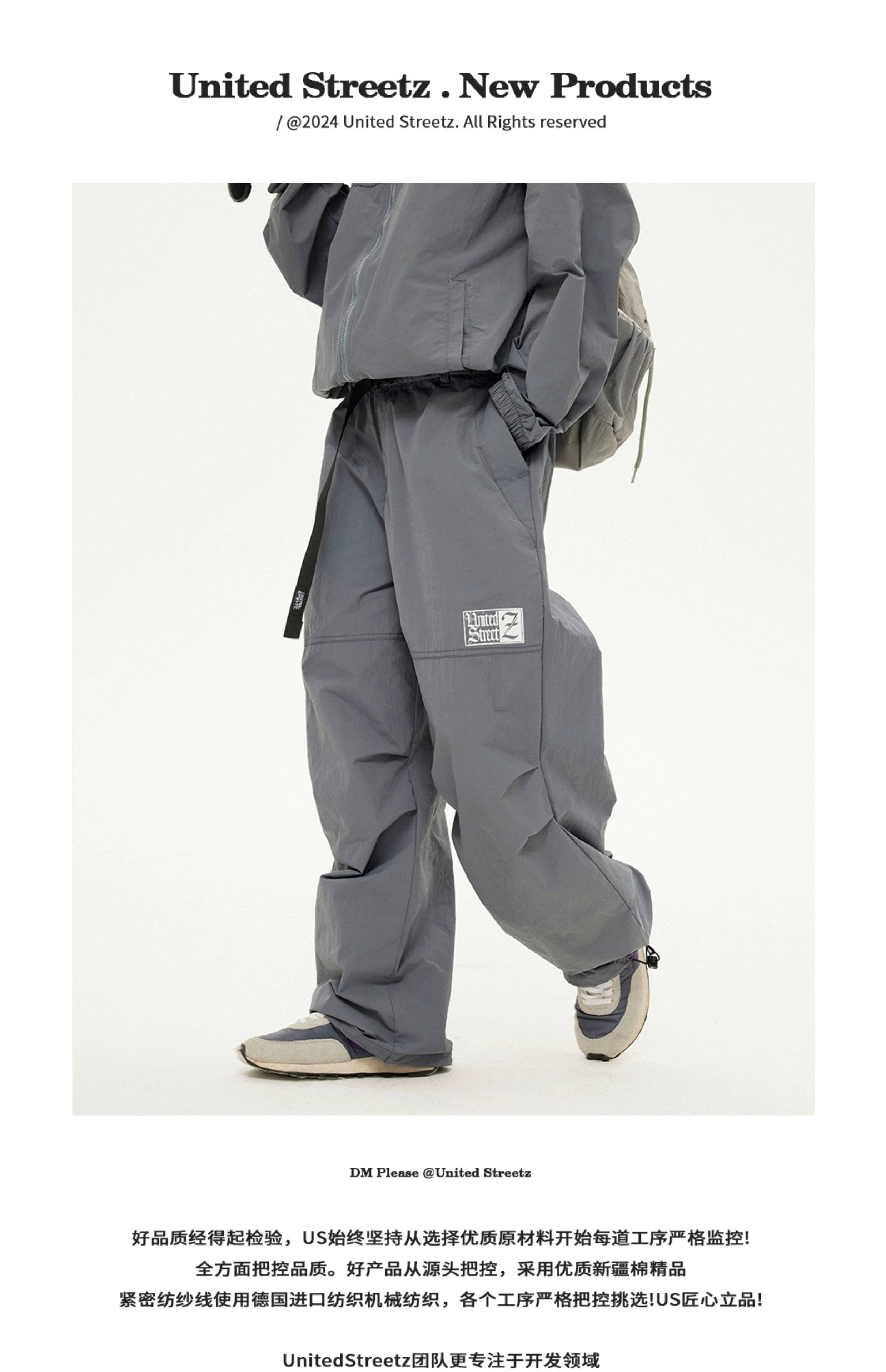 US Streamer Paratrooper Pants American Loose Casual Overalls