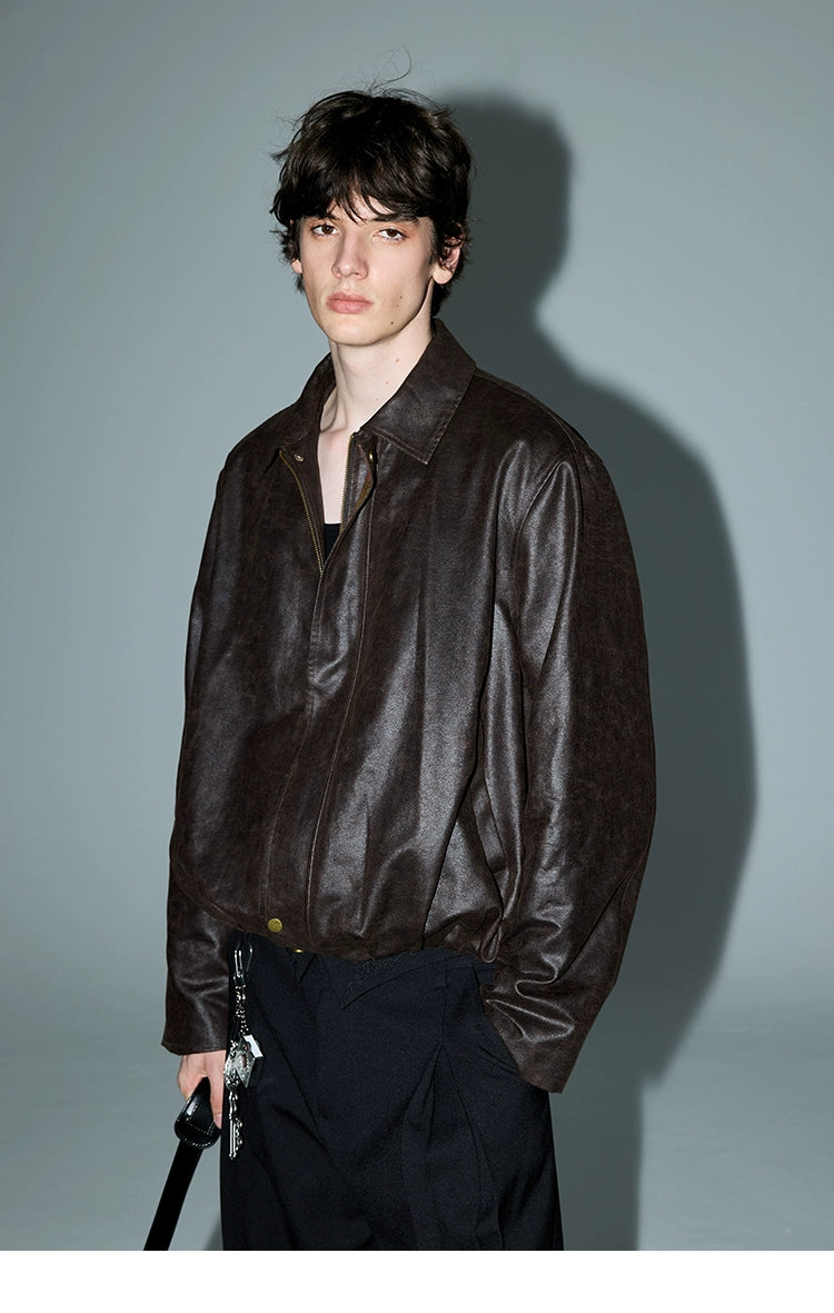 KREATE Contrasting Vintage Suede Jacket