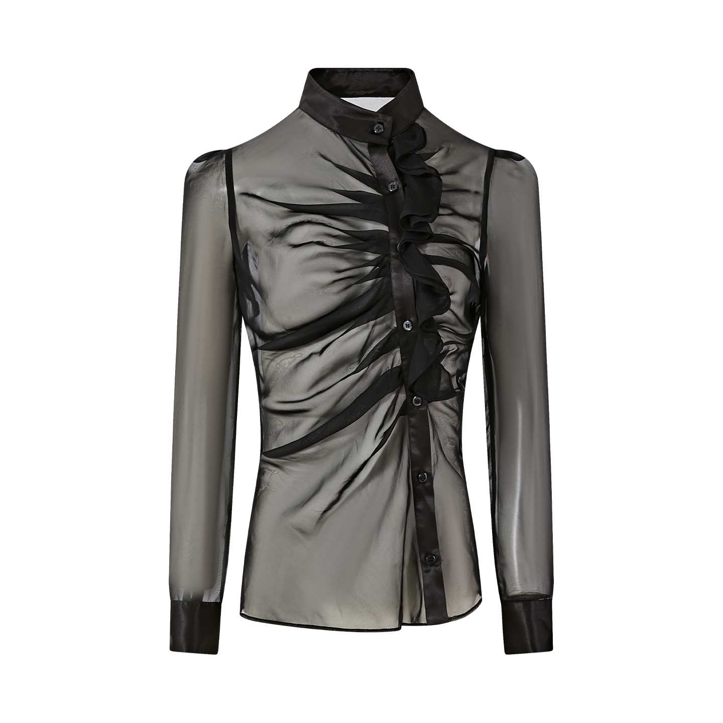 FINDYAWINGS Tulle Satin Shirt