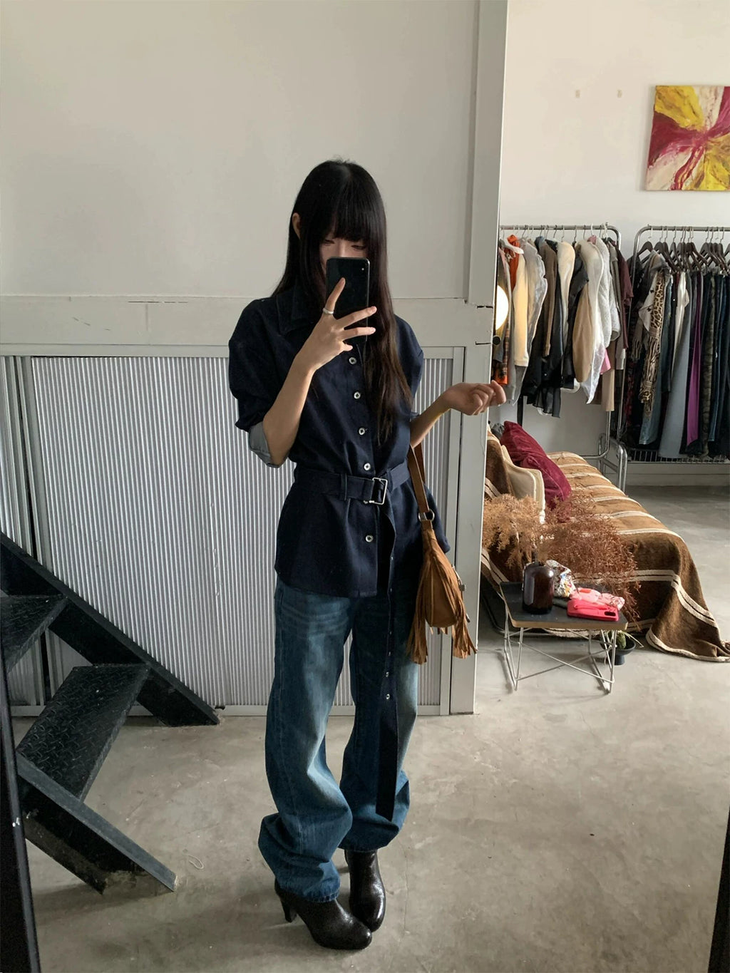 Slight Vogue Versatile Waist Shirt Jacket