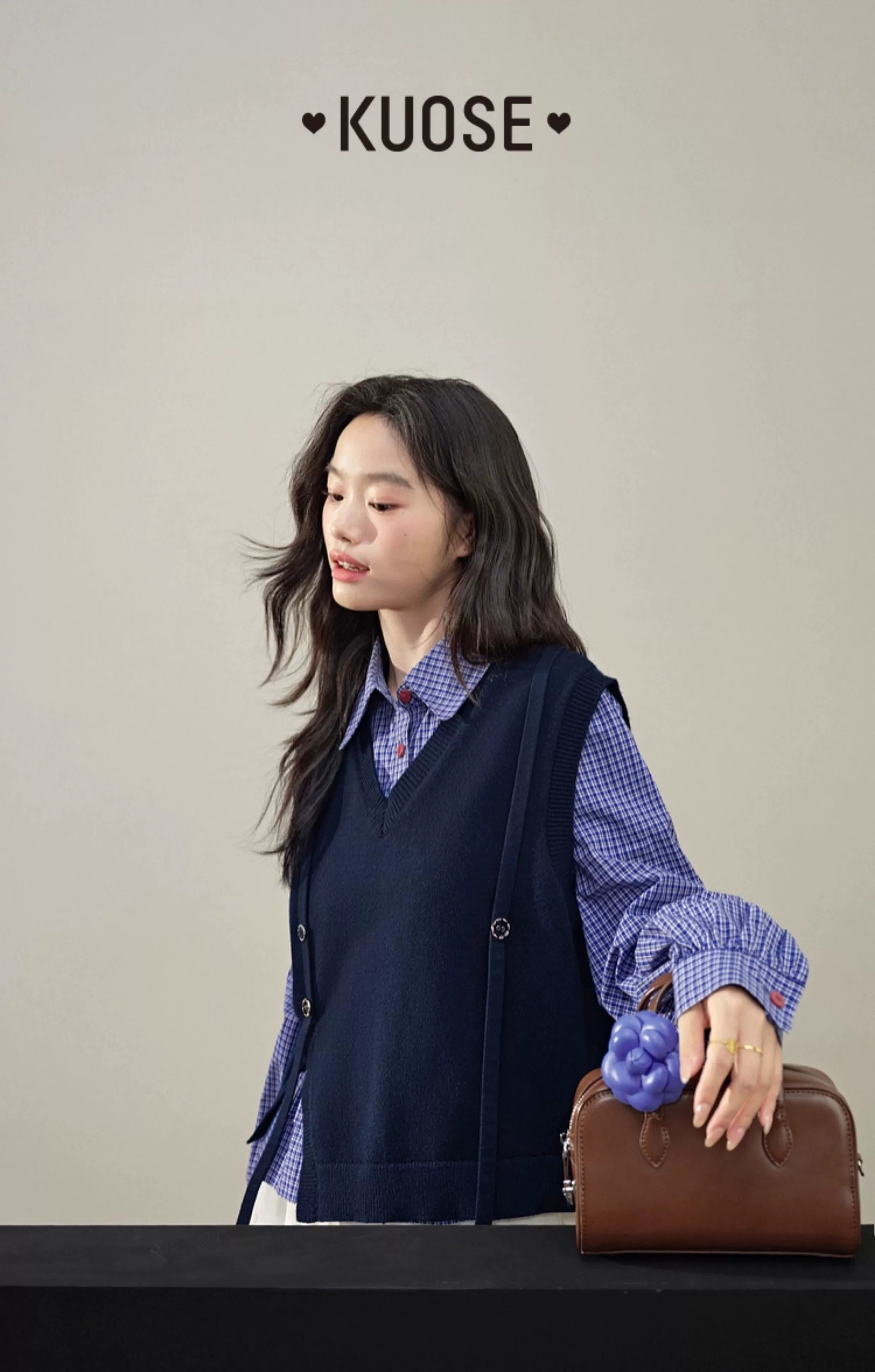 Kuose Loose Sweater Vest Knitwear