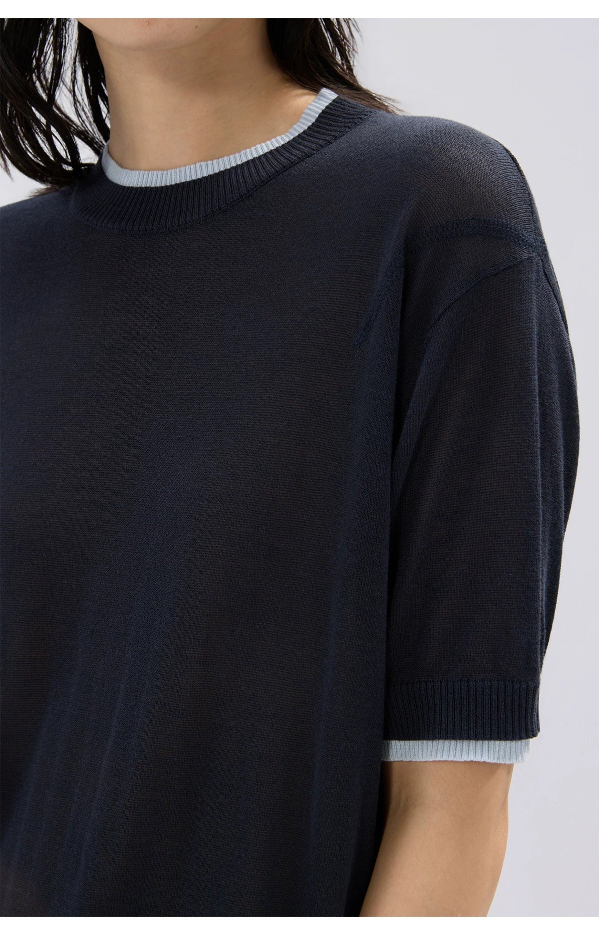 Sameuoo Versatile Casual Knit Tee
