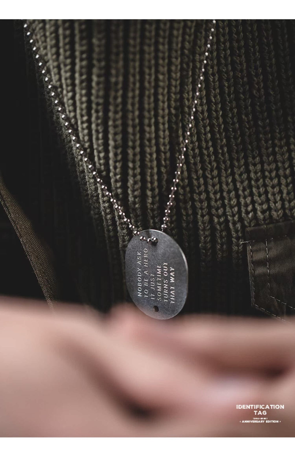 Maden Vintage Alphabet Army Pendant Necklace