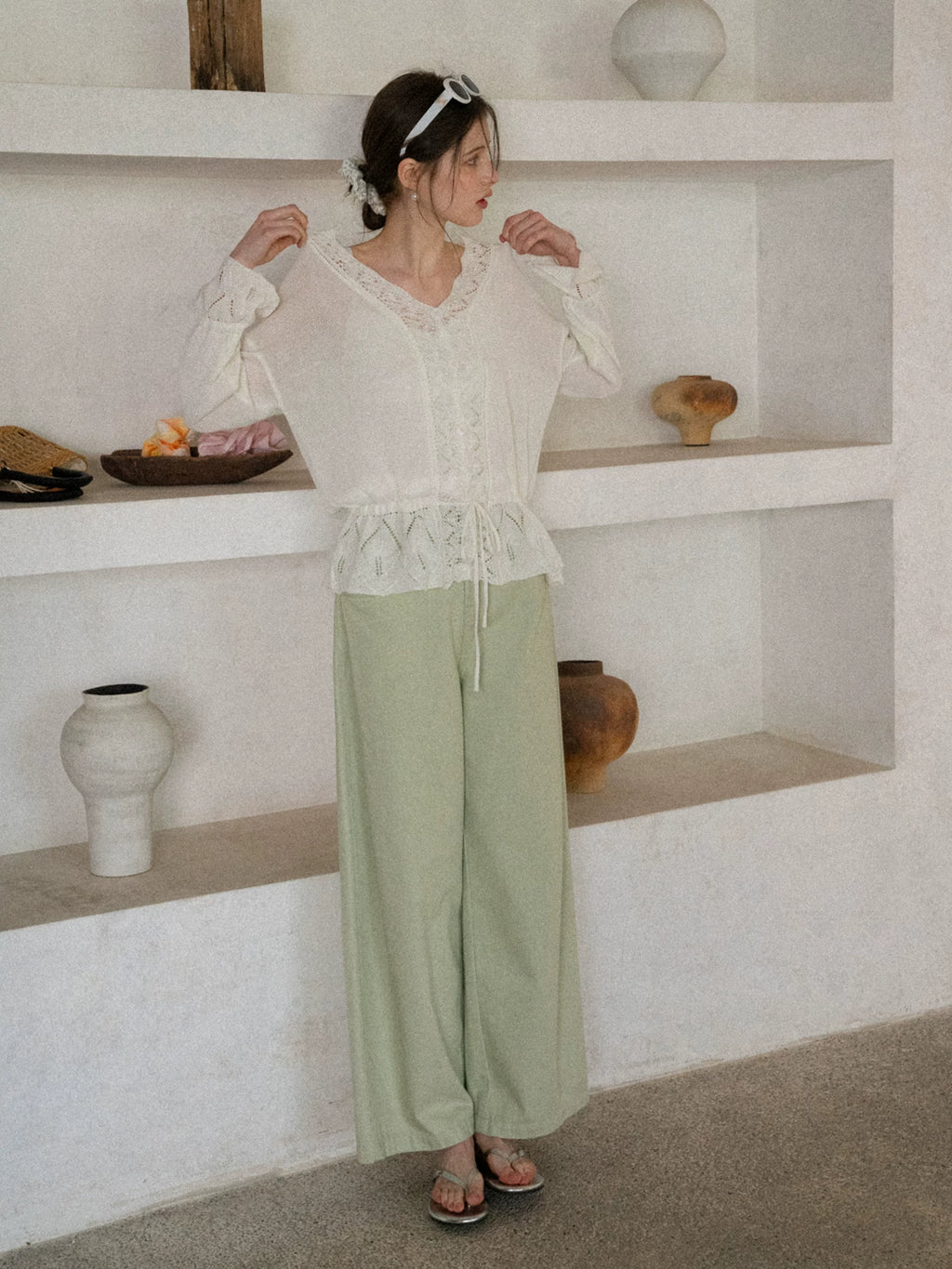 EGGKA Versatile Loose Straight Casual Pants