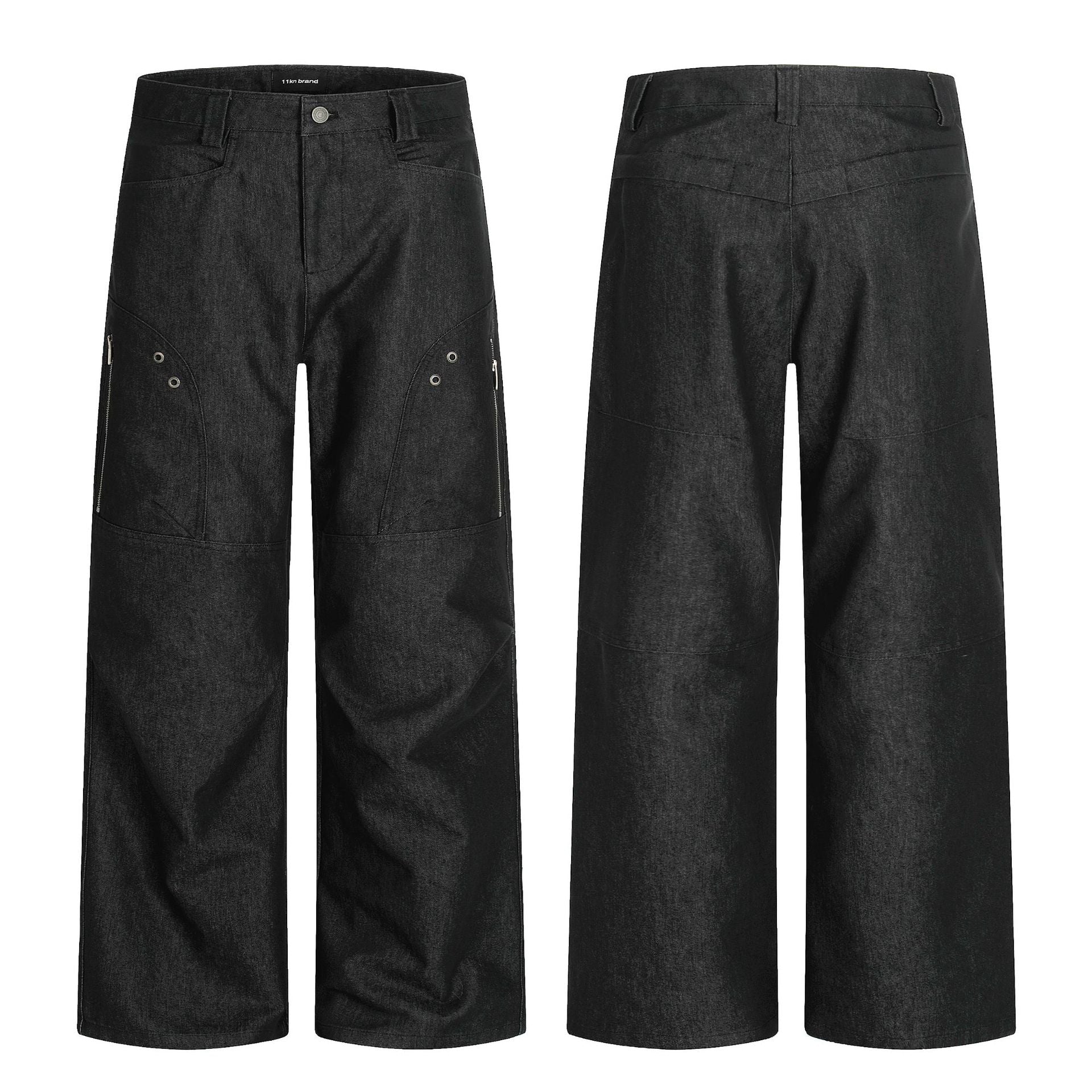 11KN Vintage Loose Versatile Wide Leg Straight Pants