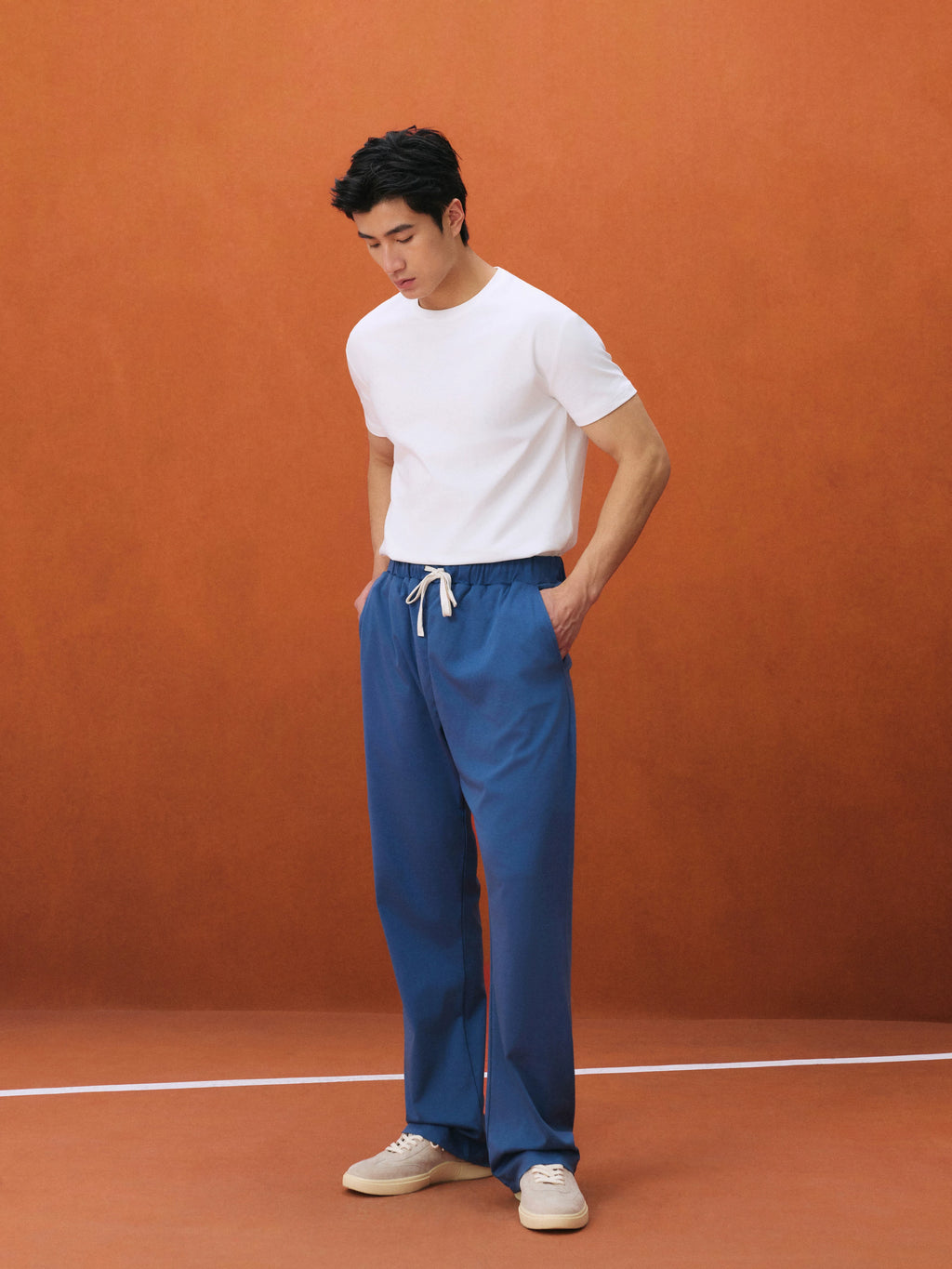 NO LOGO Cool Breathable Light Straight Casual Sweatpants