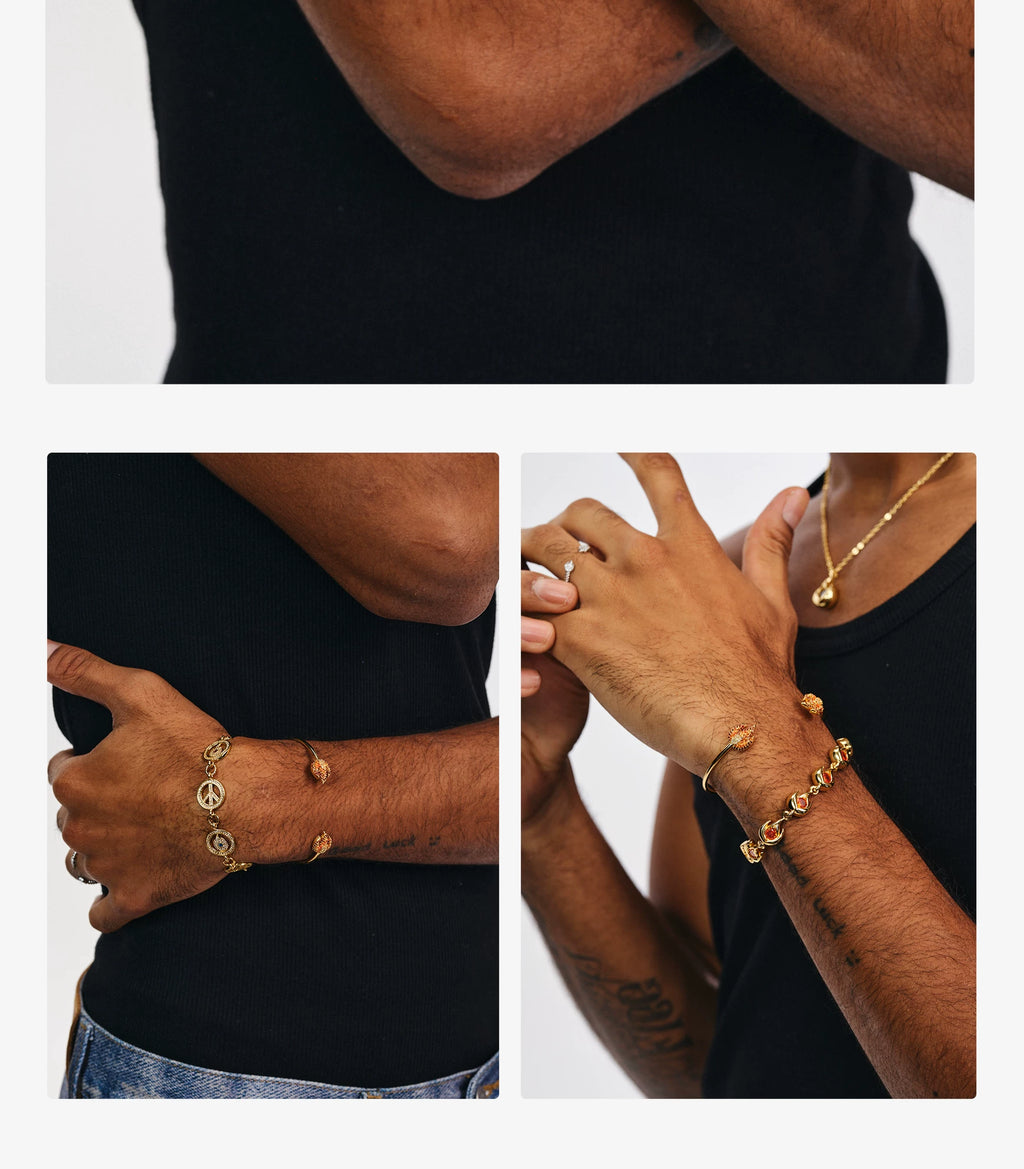BURNIN  Small Flame Diamond Bracelet