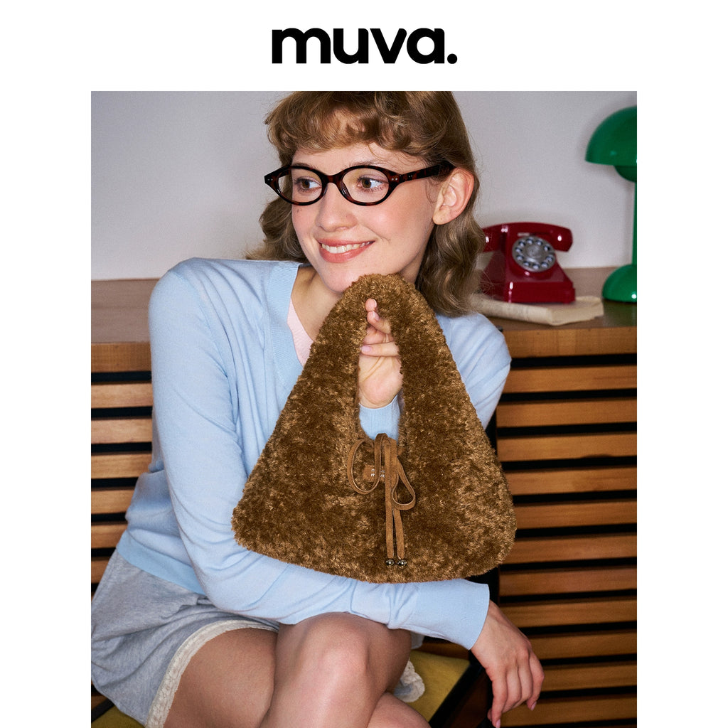 MUVA Cute Casual Plush Tote Bag