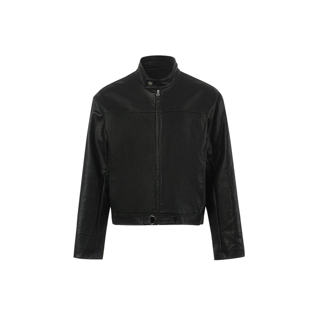 INTENT Casual Stand-up Collar Short Jacket