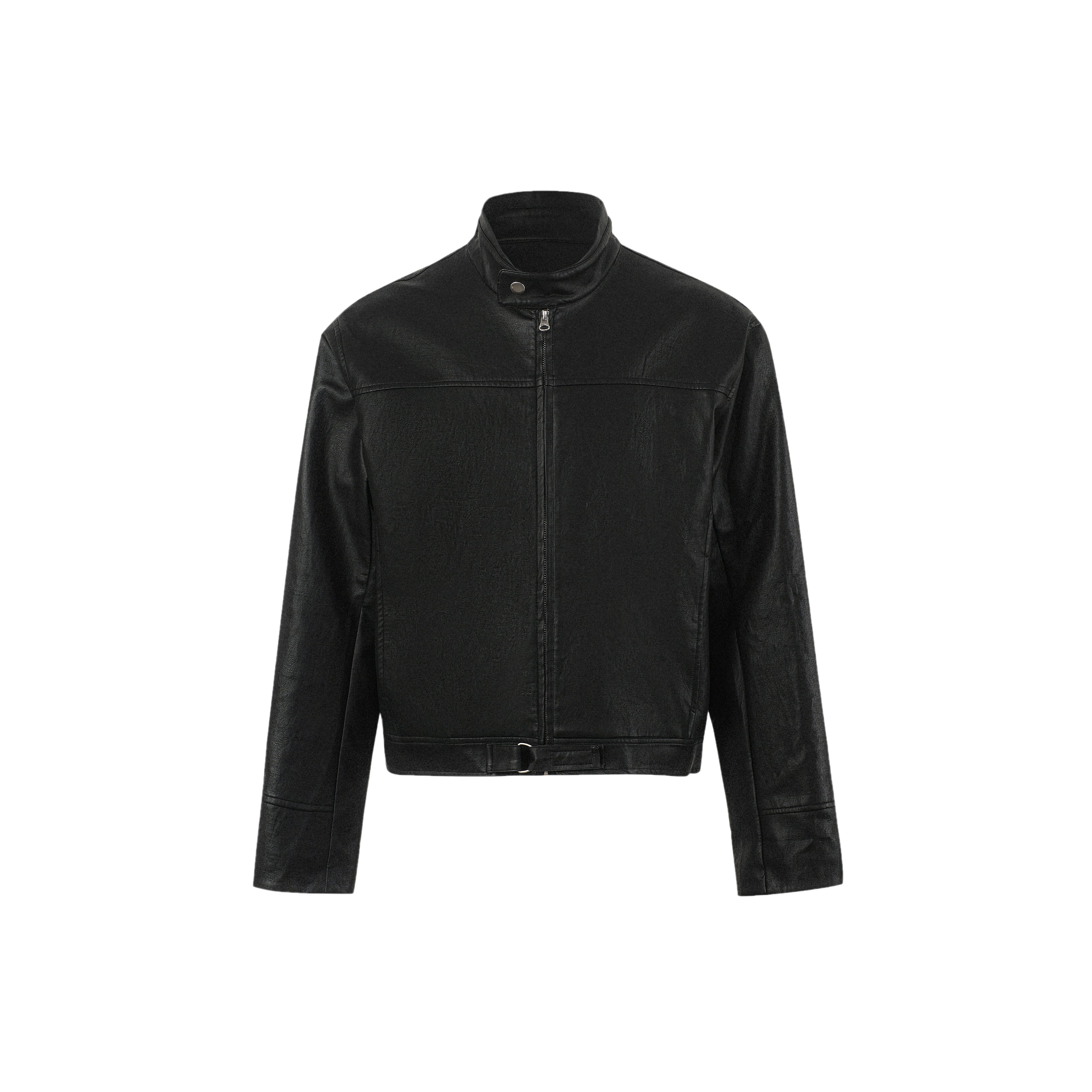 INTENT Casual Stand-up Collar Short Jacket